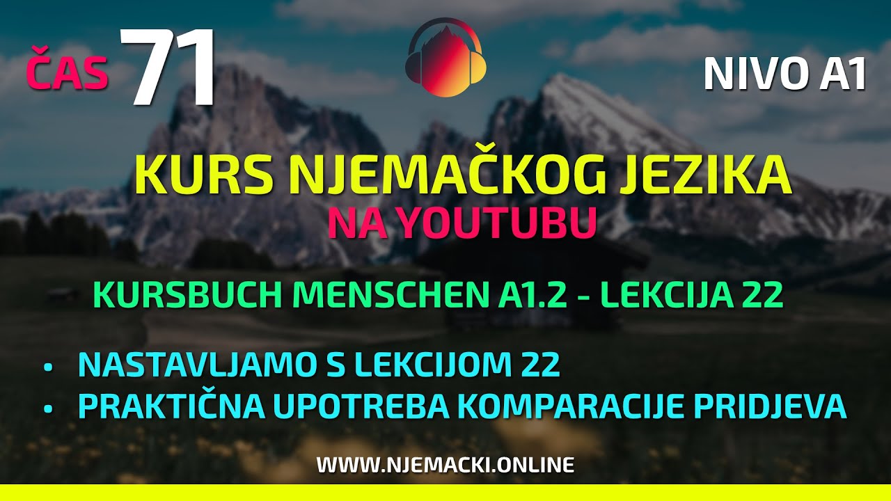 Praktična upotreba komparacije pridjeva u njemačkom jeziku