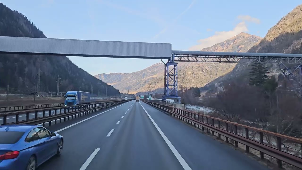 553 4K POV Real Driving Italy Varna to Austria Schonberg