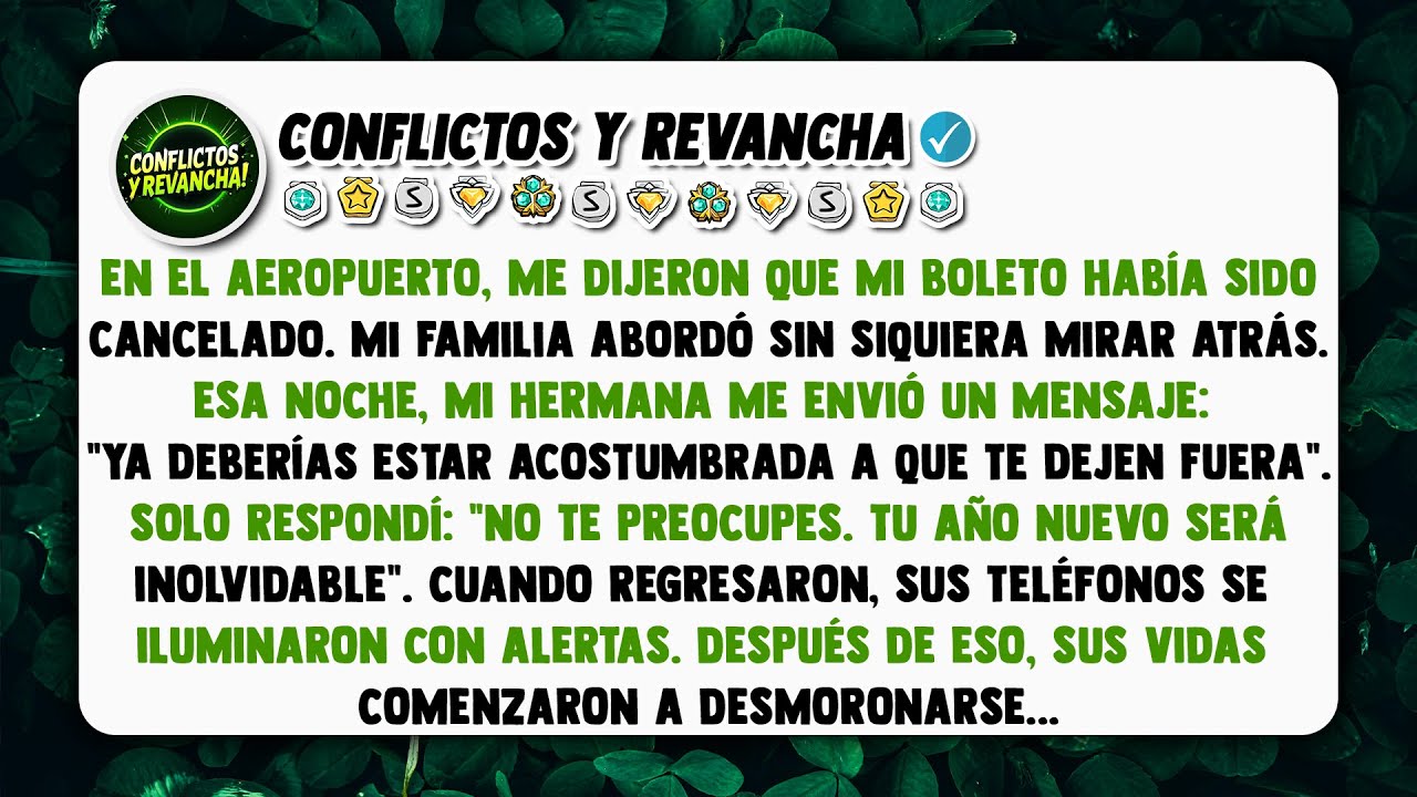 En el aeropuerto, me dijeron que mi boleto había sido CANCELADO. Mi familia abordó sin siquiera...