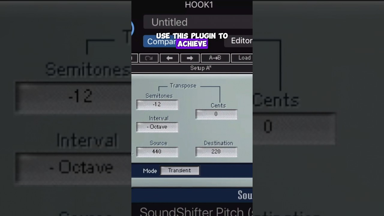 Pitched Down Vocals🎤. #shortsviraltips #mixingtips #audio #mixingtechniques #musicproduction