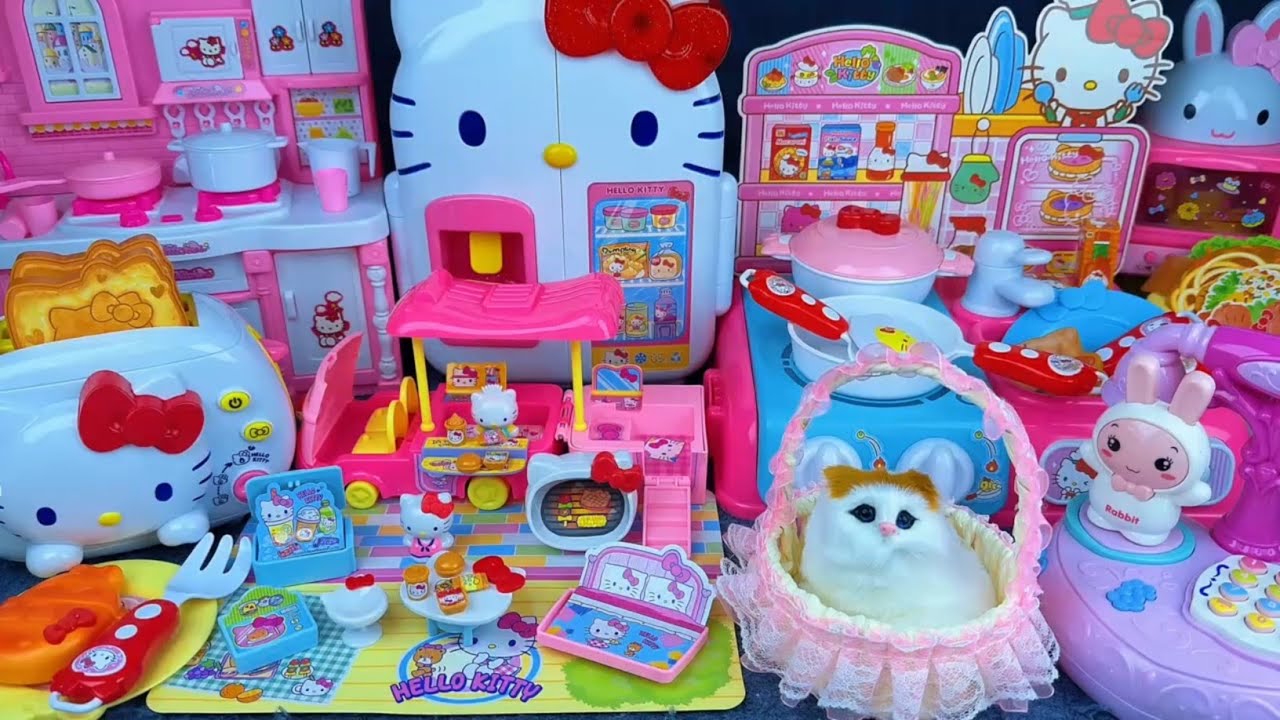 13 Minutes Fun Unboxing 🎉 Hello Kitty Kitchen Toy Set | Cooking Fun 🍳🎀