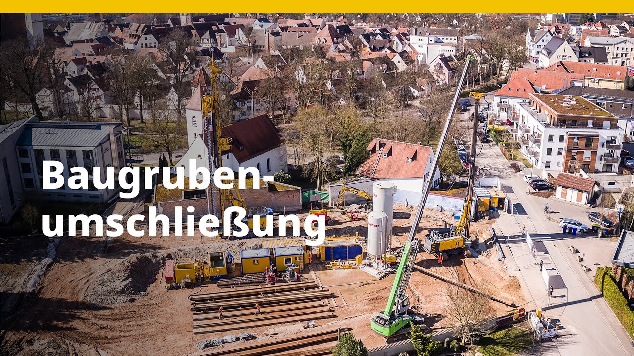 BAUER Spezialtiefbau GmbH &ndash; Baugrubenumschlie&szlig;ung in Schrobenhausen