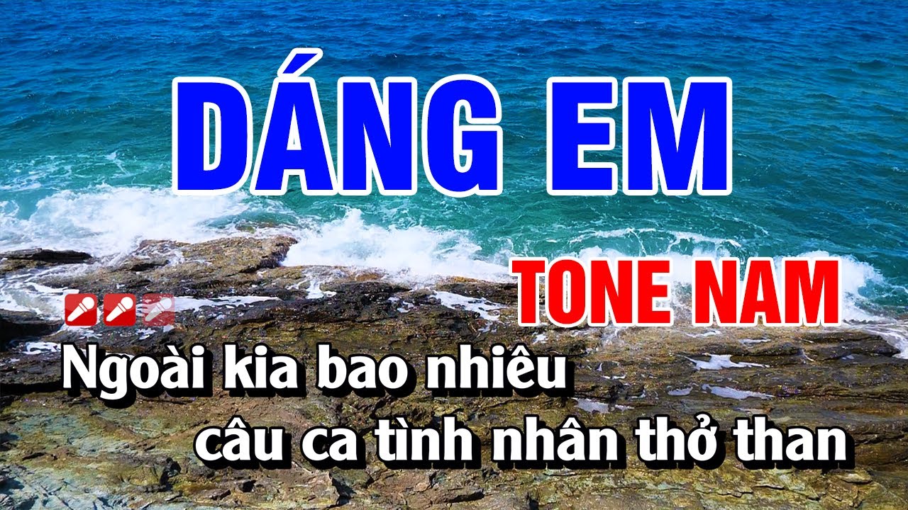 Karaoke D&aacute;ng Em Tone Nam Beat Hay Nhất | Ho&agrave;ng Lu&acirc;n