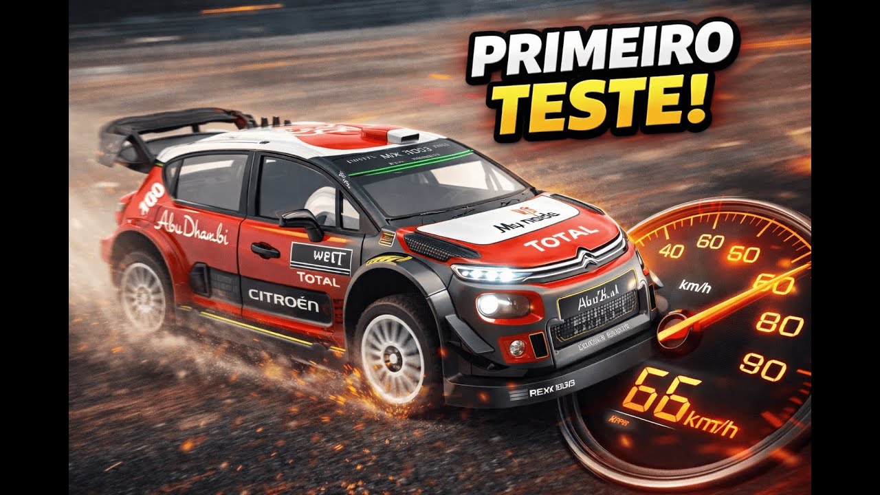 TESTE BÁSICO MJX 10303 Citroën 110 🚗💨  Velocidade, Drift e Manobras