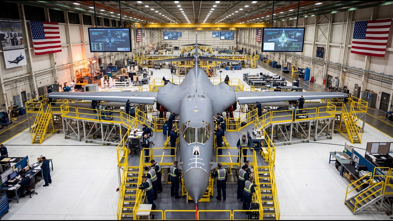 B-1B Lancer Manufacturing: America's Deadliest Bomber Built From Start to Finish (Full Process)