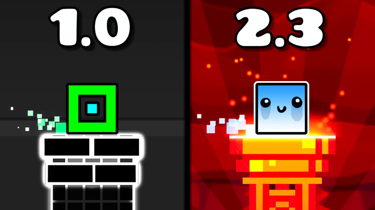 DASH в Каждой Версии Geometry Dash (1.0 - 2.3)