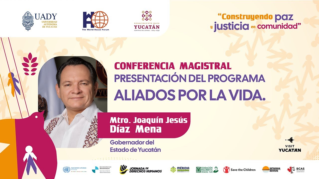 Conferencia magistral “Aliados por la Vida” Transmisión en vivo en nuestras redes oficiales