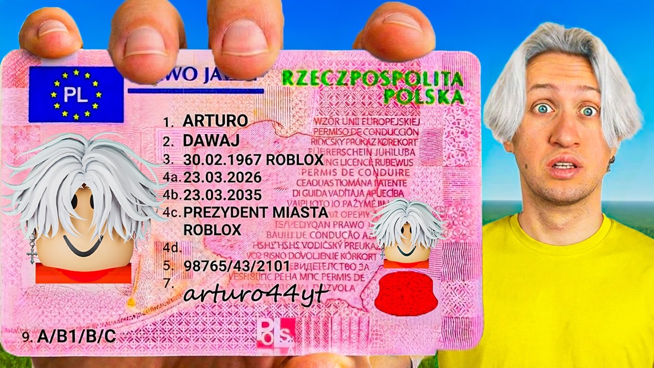 Spr&oacute;bowałem Zdać Prawo Jazdy w Robloxie