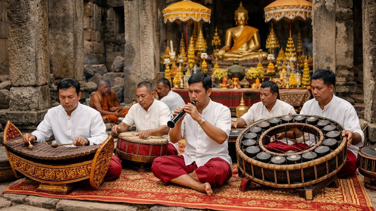 Traditional Khmer Pinpeat Music for Ceremonies | Sacred Cambodian Instrumental