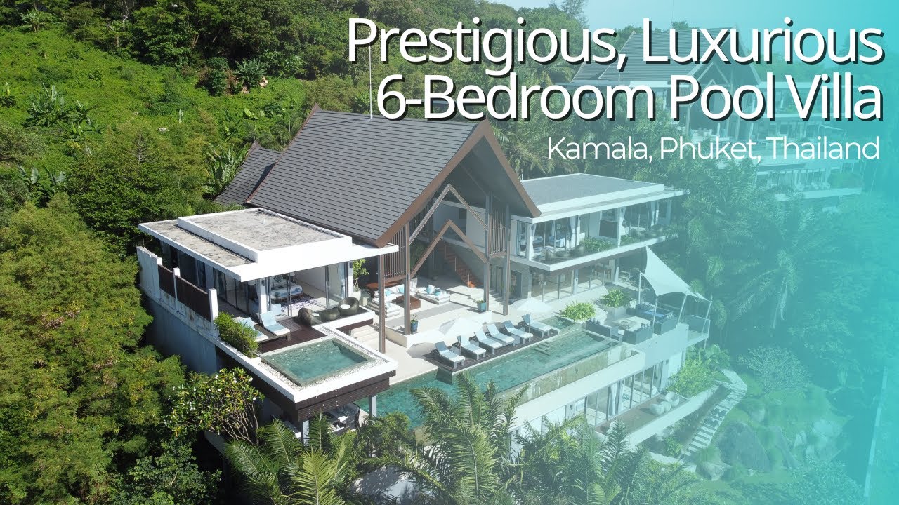 Prestigious, Luxurious 6-Bedroom Pool Villa with Unobstructed Sea View, Kamala, Phuket, Thailand