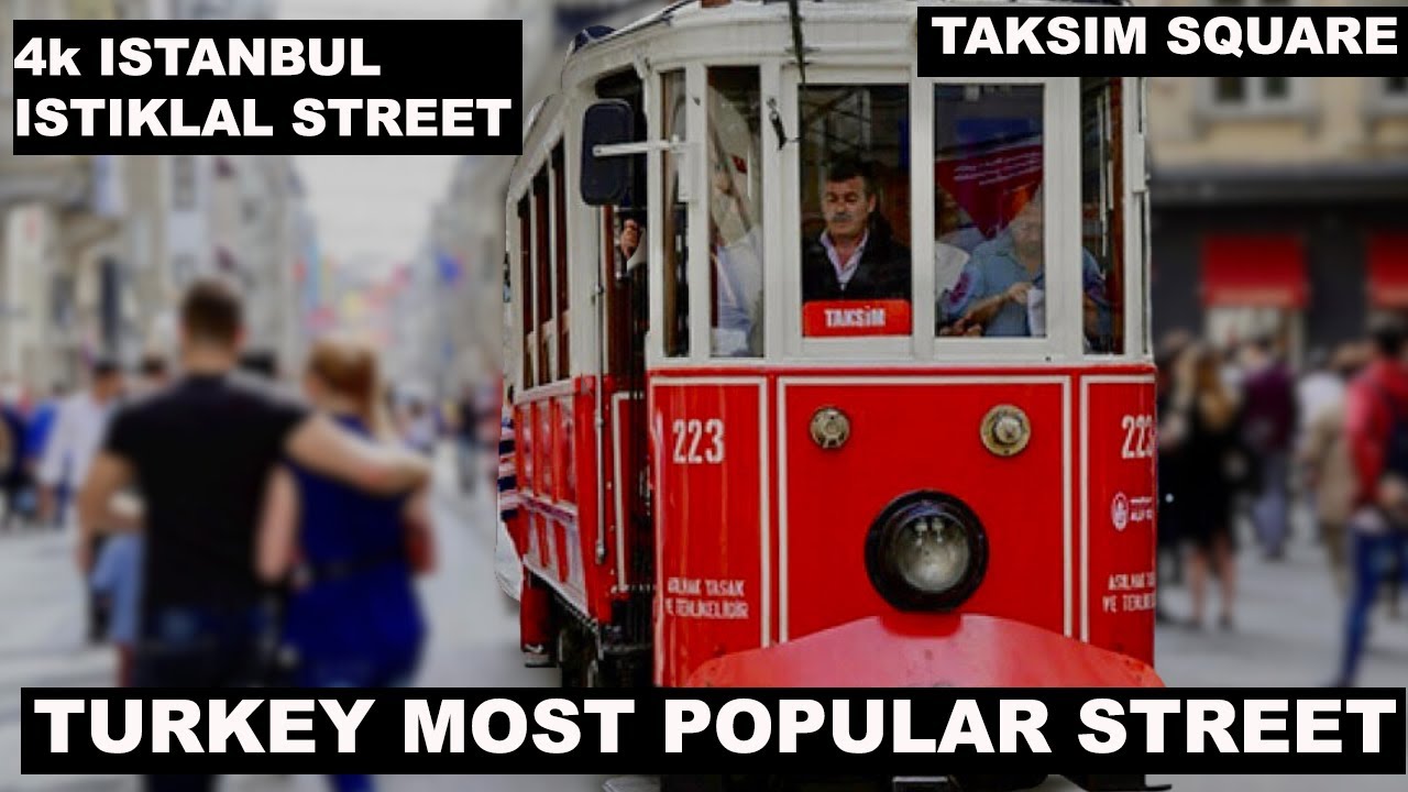Istiklal Street Istanbul Walking Tour in 4k! Istanbul TAKSIM 2023