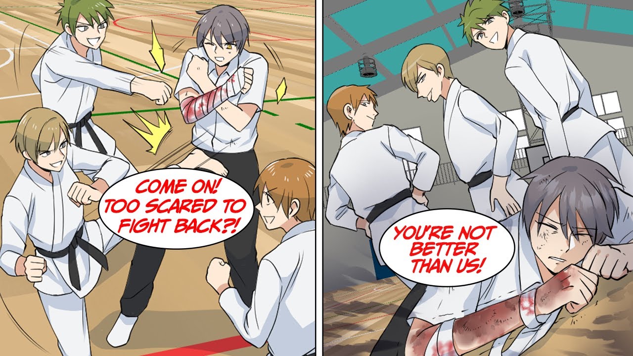 In a karate practice match, I was challenged by some class bullies... [Manga Dub]