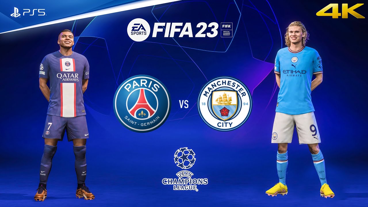 FIFA 23 — ПСЖ против «Манчестер Сити» — финал Лиги чемпионов УЕФА | Геймплей PS5™ [4K60]