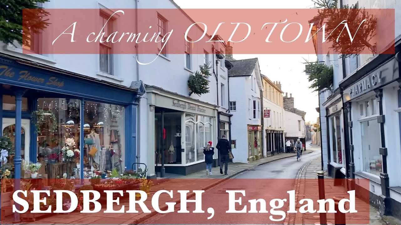 Sedbergh Town Walks / Snowy drive to a charming old English Town l cristy xt