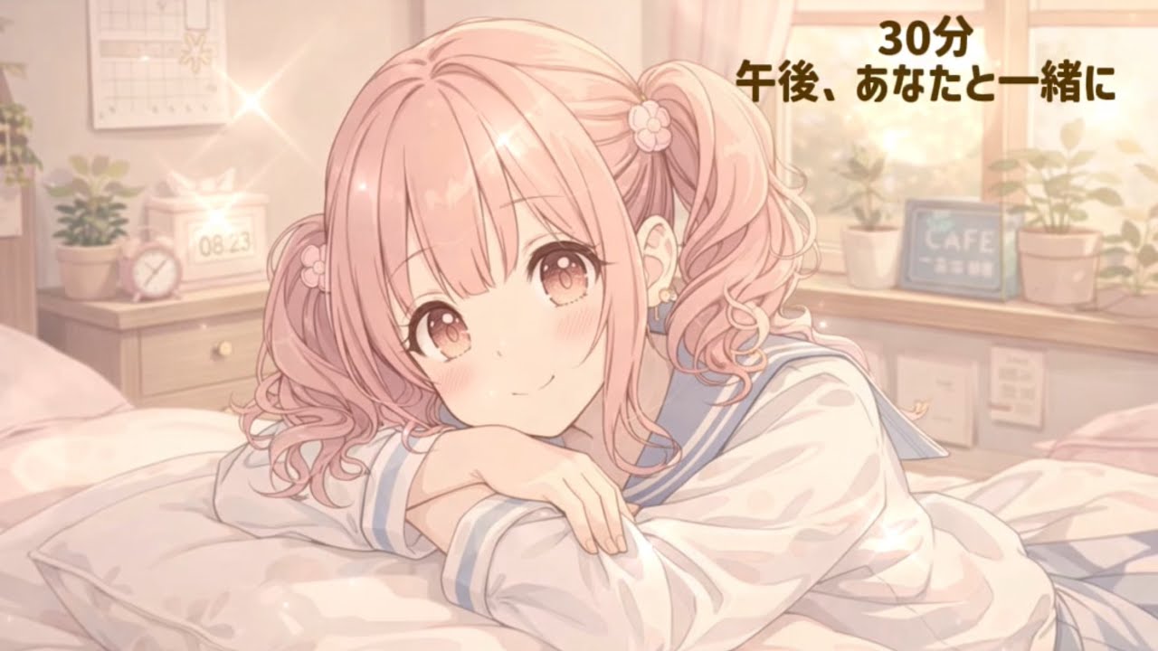 【フリーBGM】30分午後、あなたと一緒に/配信•作業用/かわいい/chill/リラックス/ピアノ　#フリーbgm #かわいい #lofi #作業用bgm #勉強用bgm 