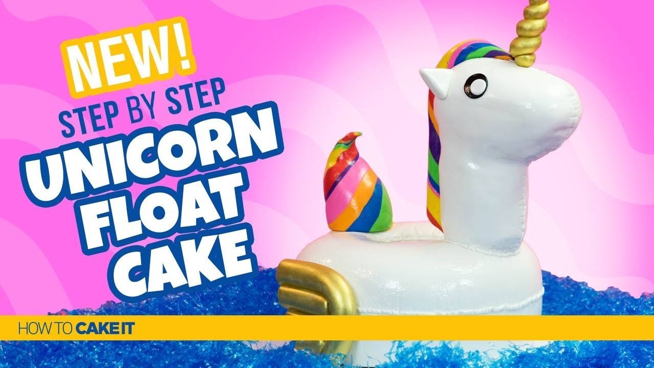 How To Make A Unicorn Pool Float Cake by Asma Qureshi | How To Cake It Step By Step