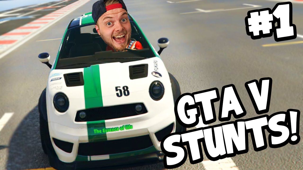 SquiddyPlays - GTA V STUNTS! - EPIC MINI CARS! #1