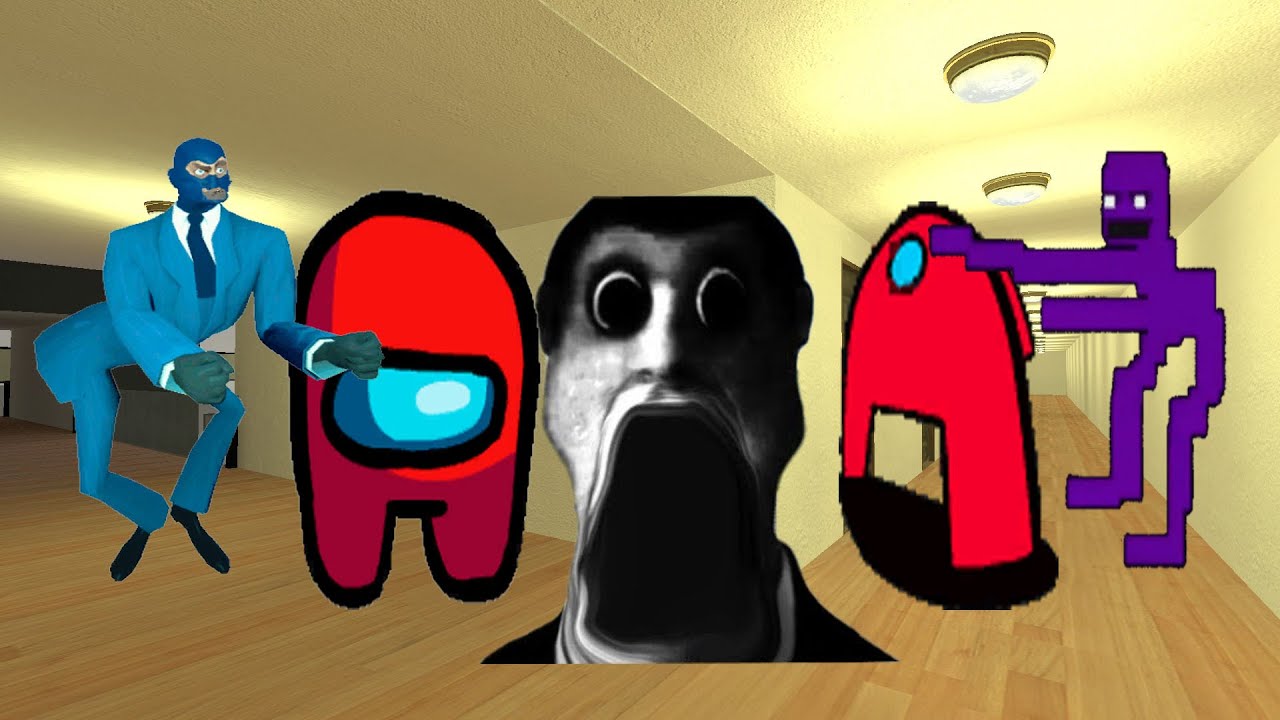 Too Much All Pack NextBot:Obunga,TF2 Dancing,Purple Guy,Scarface Cockroaches,Scary Among Us in Hole