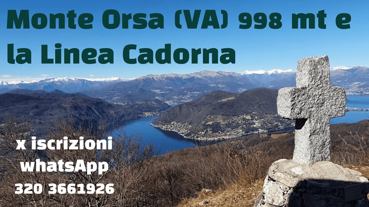 Il Monte Orsa e la linea Cadorna da Viggiu' (VA)