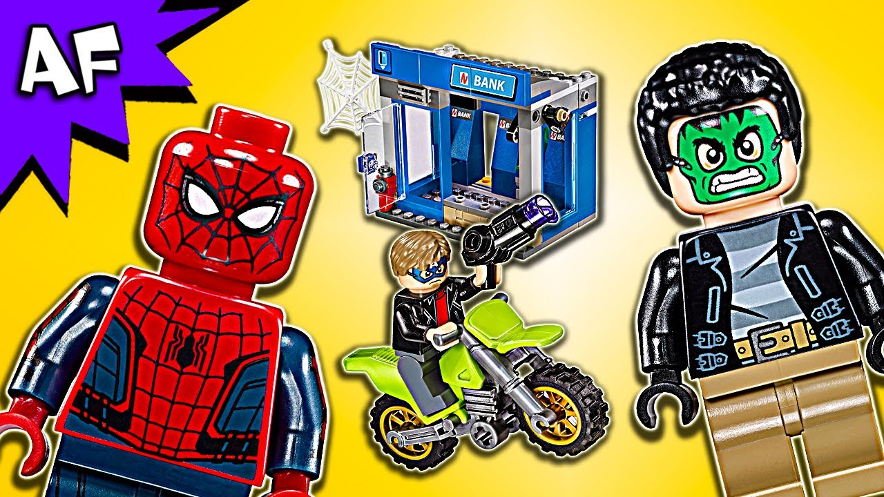 Lego SpiderMan: Homecoming ATM Heist Battle 76082 Speed Build