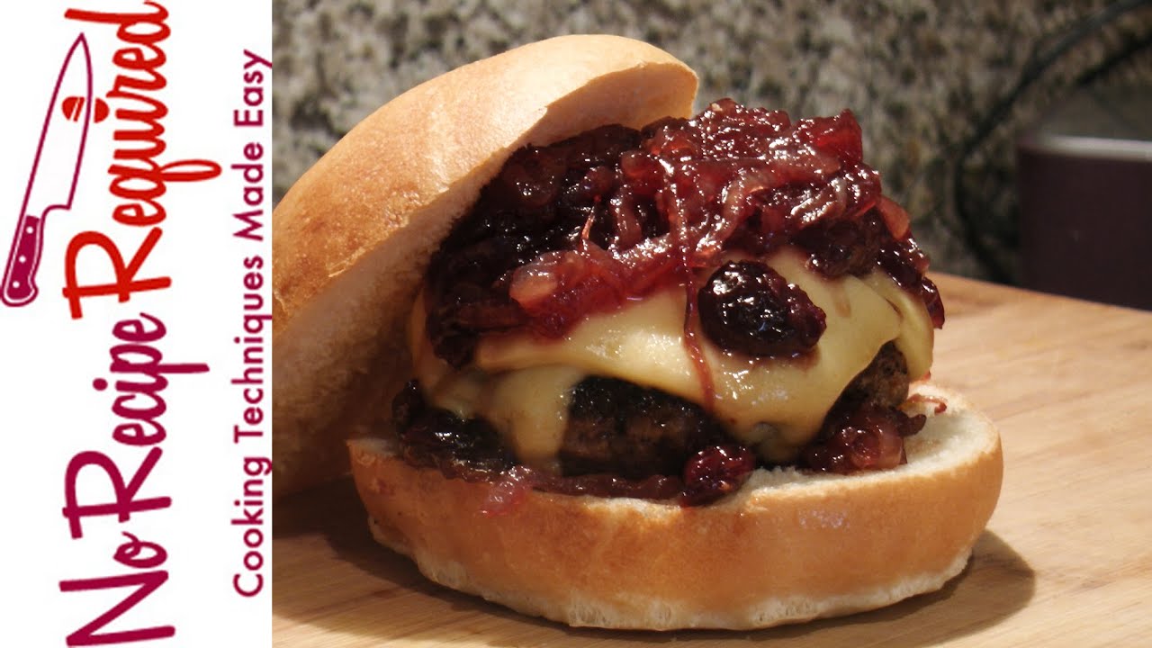 Seattle Seahawks Coffee Cherry Burger - NFL Burgers - NoRecipeRequired.com