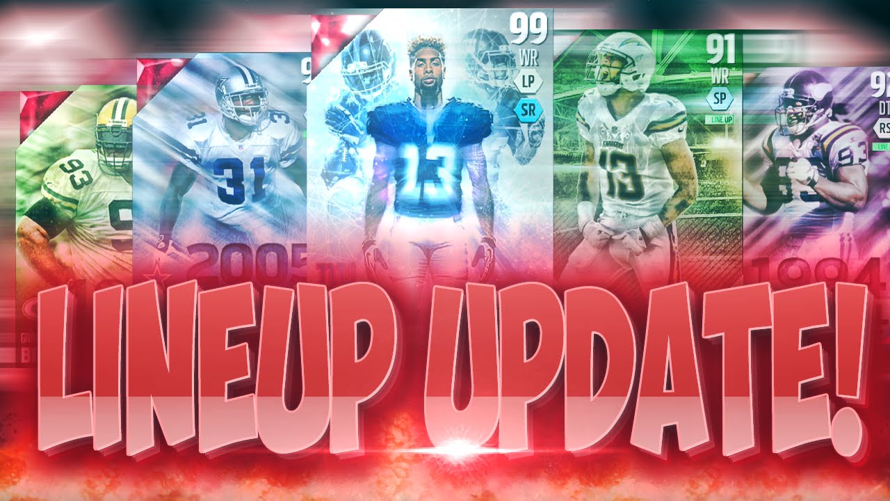 GAHHH! FIRST LINEUP UPDATE! 99 OVERALL ODELL BECKHAM ON THE TEAM! Madden 16 Ultimate Team Lineup
