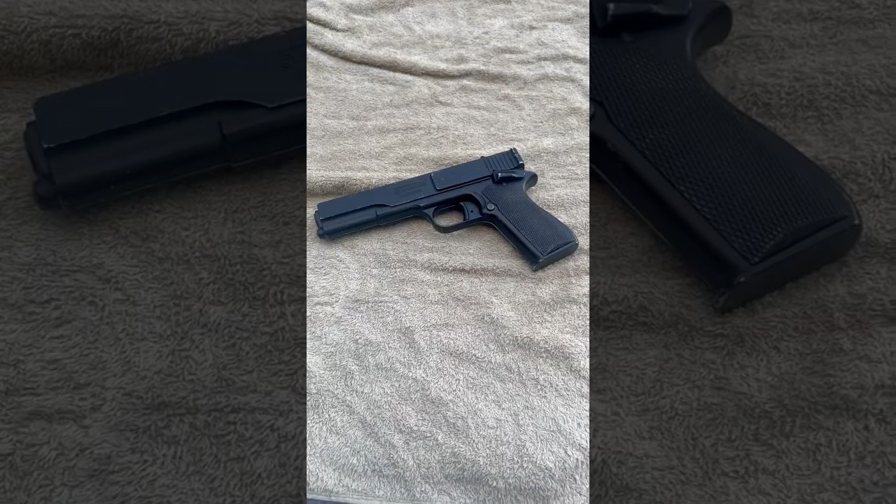 Firing: Marksman 1010 Repeater Pistol.