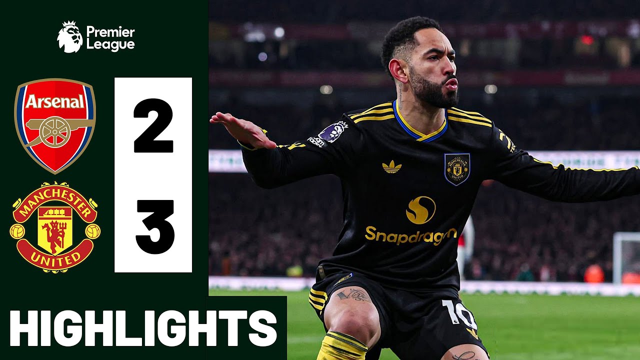 Arsenal 2-3 Manchester United HIGHLIGHTS Goals