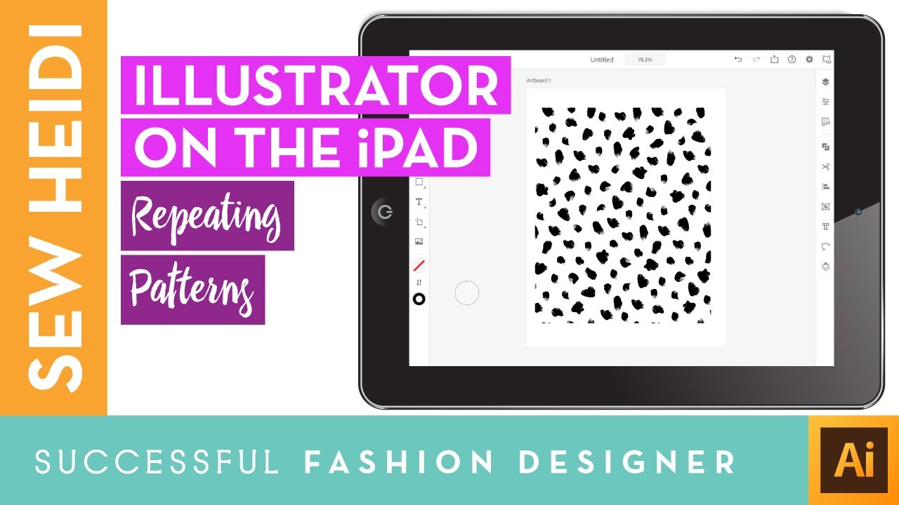 Illustrator on the iPad: How to Create Seamless Repeating Patterns 👙