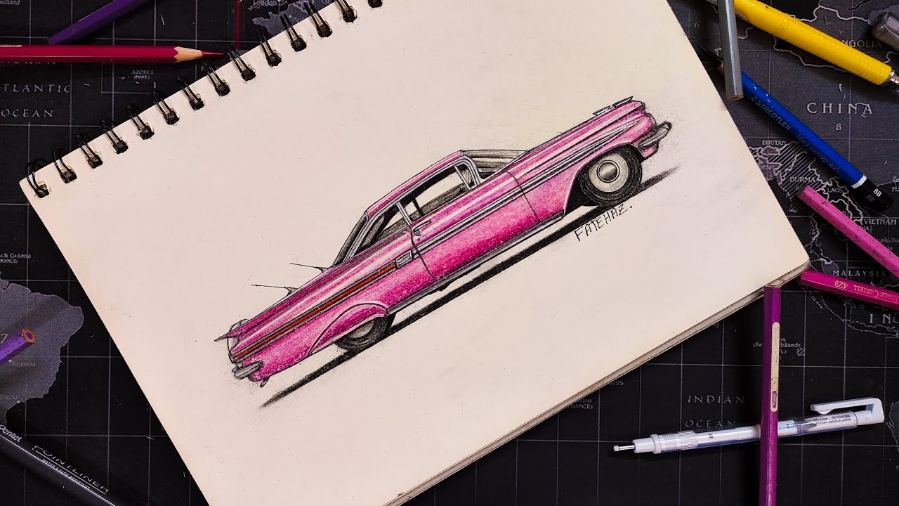 1959 Chevrolet Impala Coupe Quick Sketch.