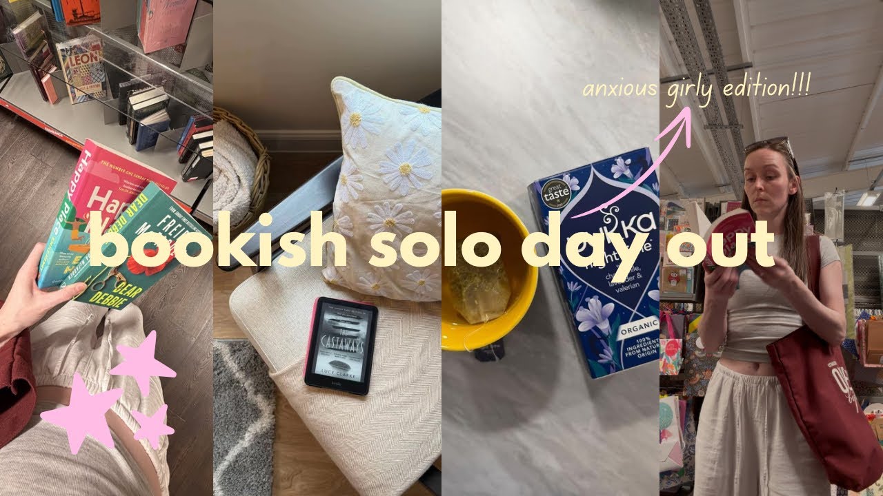 a wholsome bookish day I book shopping, solo dates, cosy evening & real raw anxiety chats!!! ⭐️