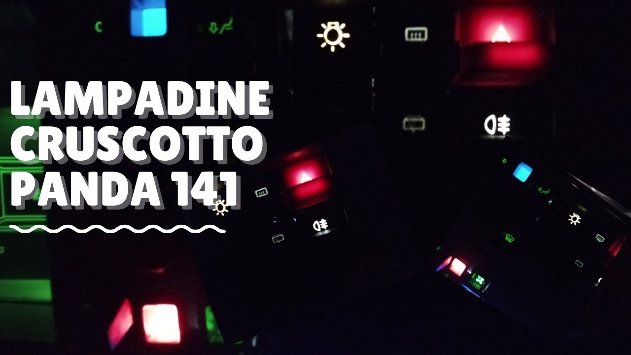 Sostituzione lampadina pulsantiera cruscotto Fiat Panda 141 parte 2