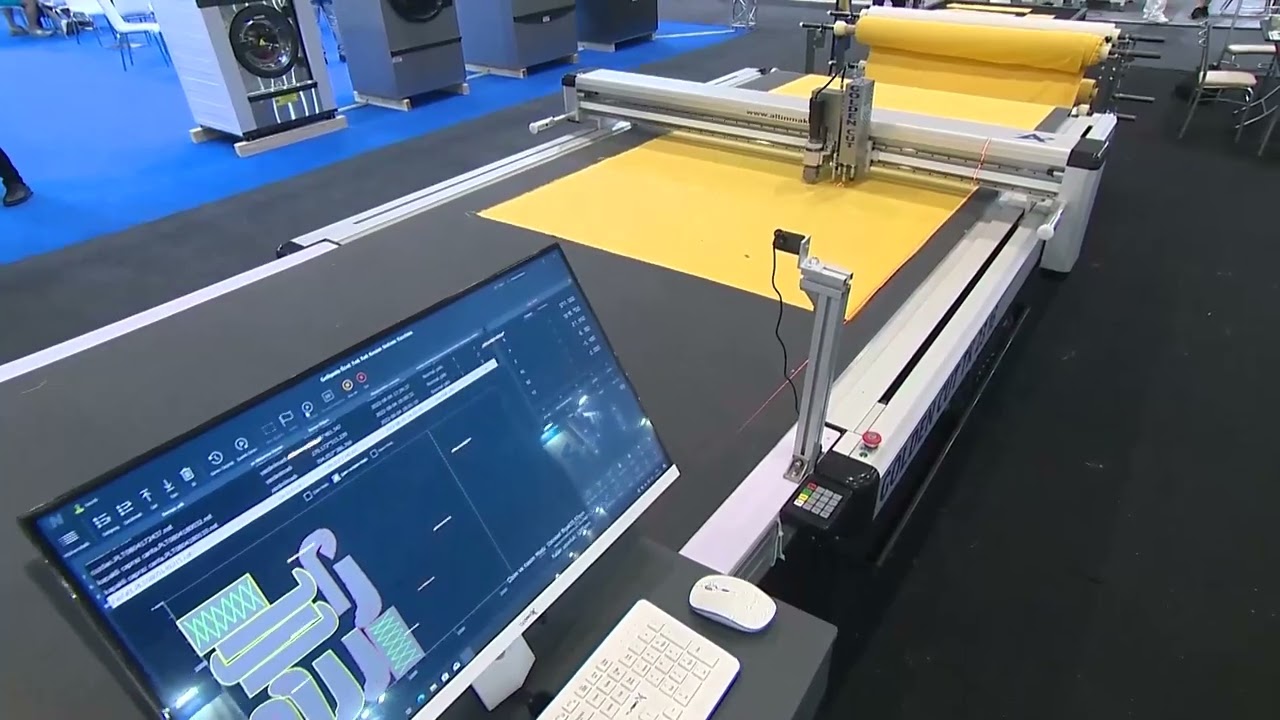 Sekt&ouml;r&uuml;n En İyi Cnc Kumaş Kesim Makinesi ALTIN MAKİNA G&uuml;vencesiyle. +90 533 514 4886