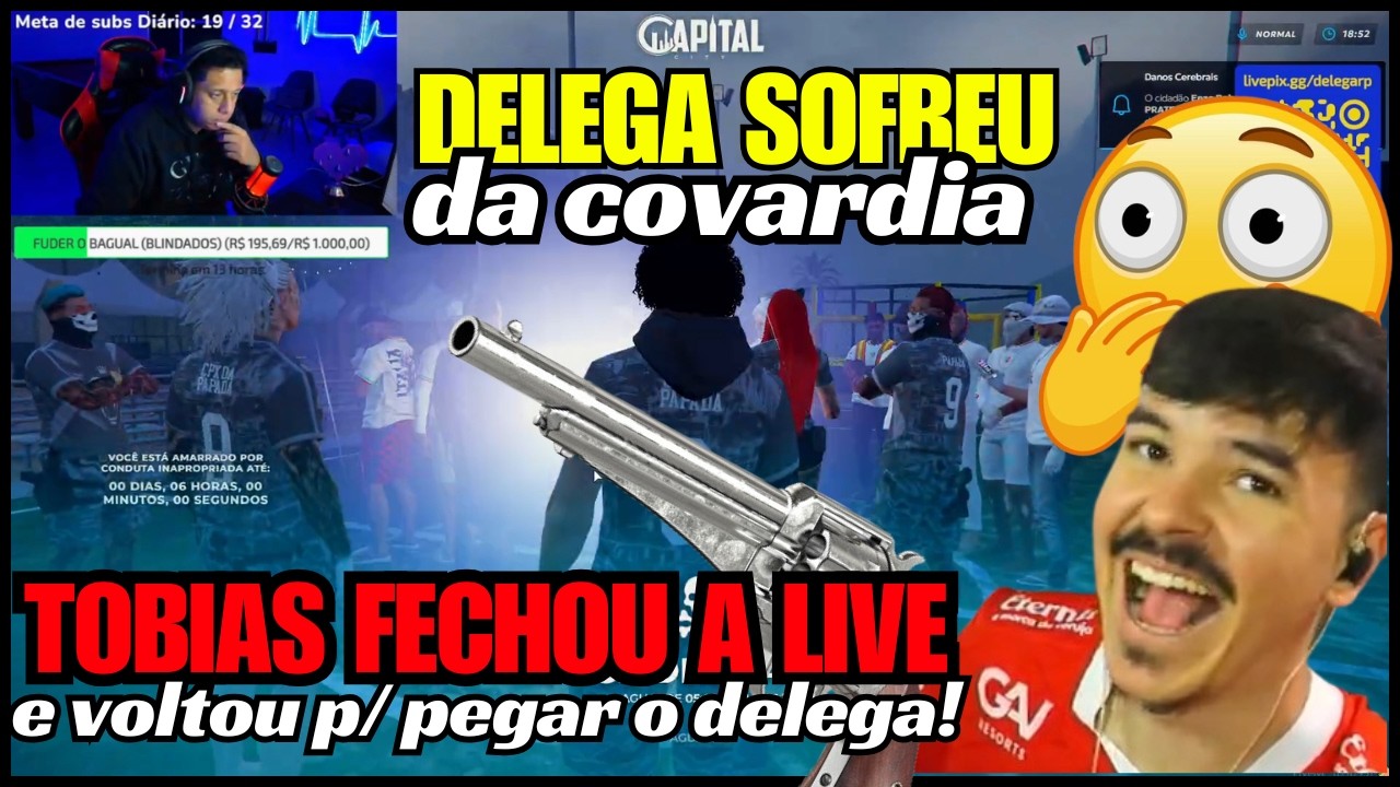 TOBIAS ENTRA EM OFF E DA-LHE DE PRATEADA NA CARA DO DELEGA NO MEIO DE UMA REUNIÃO 😒😒😒😒