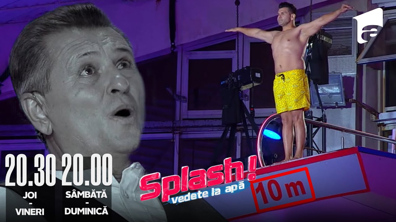 Florin Pastramă a sărit de la 10 metri sub atenta supraveghere a soției lui! 🌊