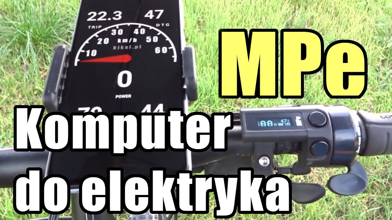 MPe (V5) - komputer pokładowy do elektryka - prezentacja / Electric bike watt meter presentation