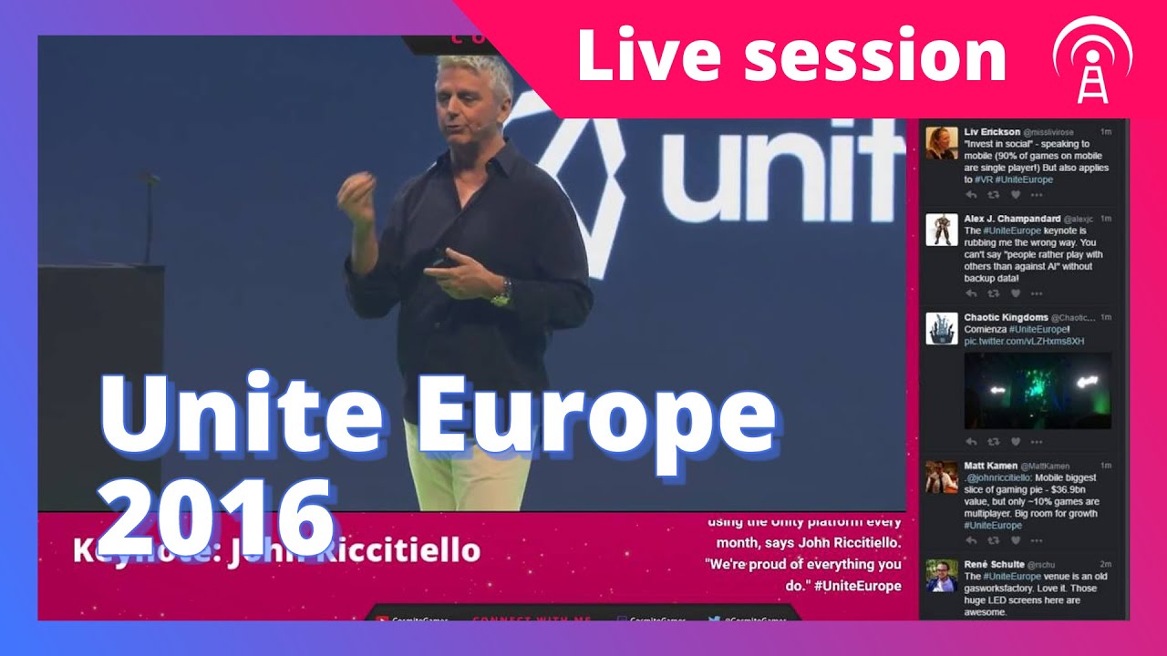 Unite Europe 2016 Keynote - #Unity #UniteEurope #MadeWithUnity