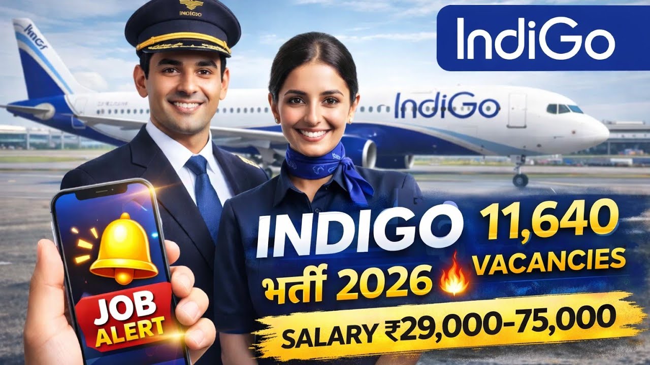 IndiGo Recruitment 2026 Out: 11,640+ Vacancies Eligibility & How to Apply Online