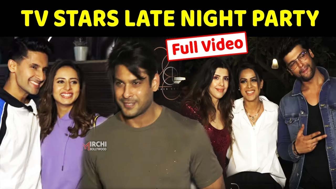 TV STARS LATE NIGHT PARTY | Siddharth shukla | Kushal Tandon | Nia Sharma | Ravi dubey