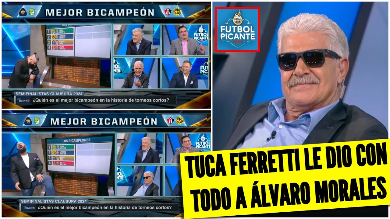 El TUCA FERRETTI CALLÓ LA BOCA a ÁLVARO recordándole que le ganó 5-0 al América | Futbol Picante