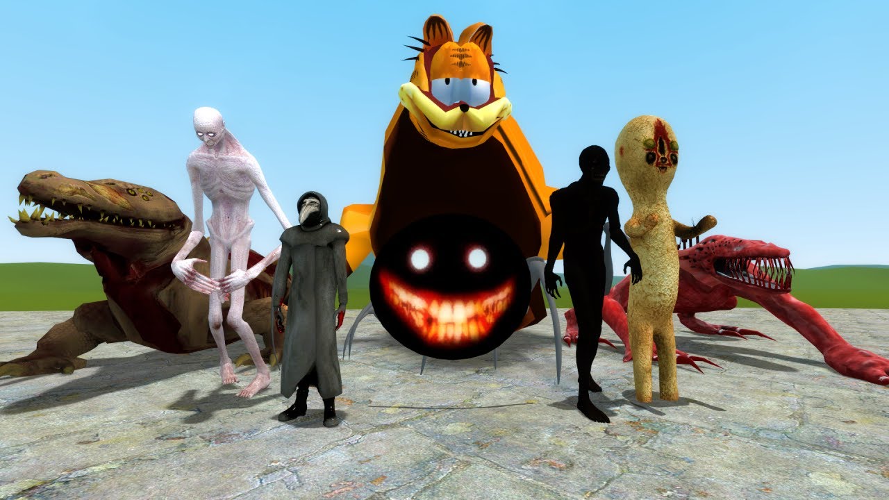 SCP-096 VS SCP-173 VS SCP-087 VS SCP-682 VS SCP-3166 VS SCP-939 VS SCP-106!! Garry's Mod Sandbox