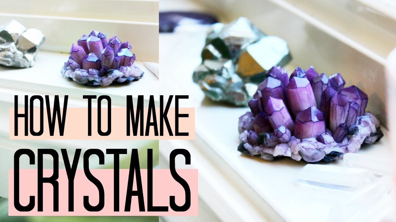 DIY Amethyst Crystals! How to make easy Crystal Clusters at home 🔮 | Natasha Rose (polymer clay)