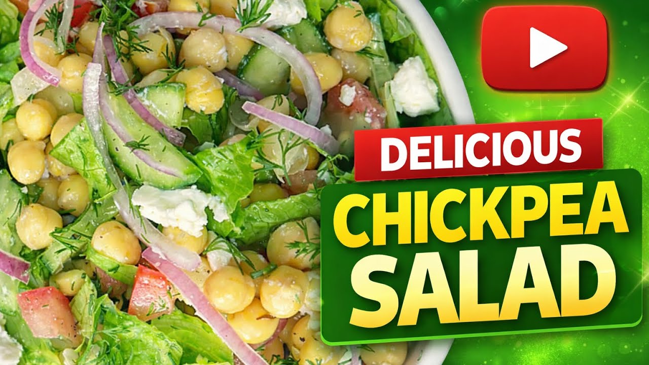 High protein chickpea salad.if you eat 1 month you can’t believe result 