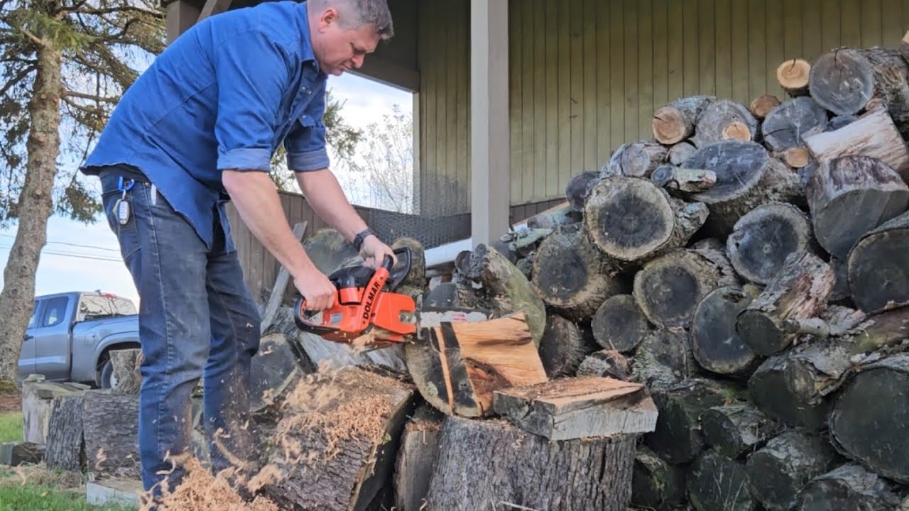 Trying out the Jonsered 2054 and Dolmar 5105