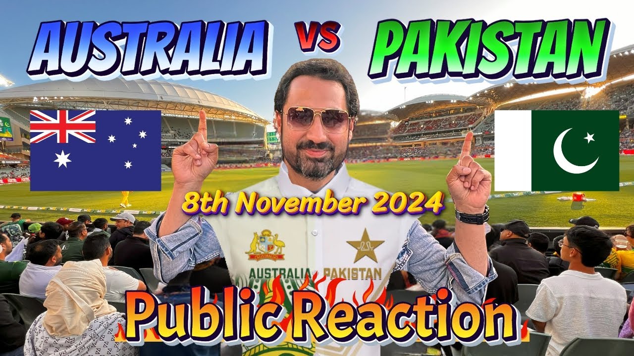 Pakistan Vs Australia 2nd ODI 2024 - Public Reaction at Adelaide Oval | 8th November 2024