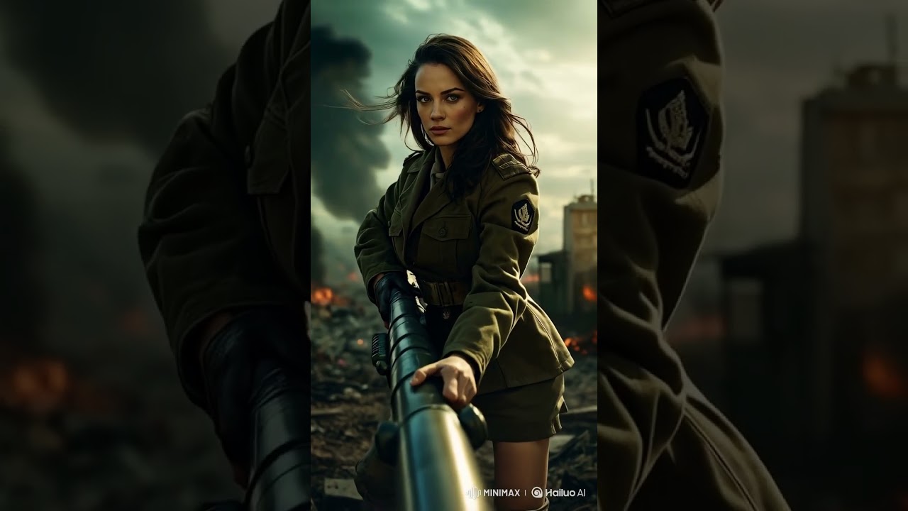 Woman with a Bazooka 💥🔥 | Epic Power Moment! #shortsvideo #ai#war