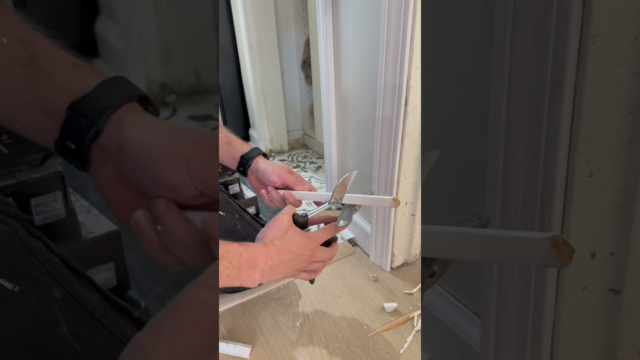 Quarter round molding #atlanta #qualityflooring #tips #viralvideo