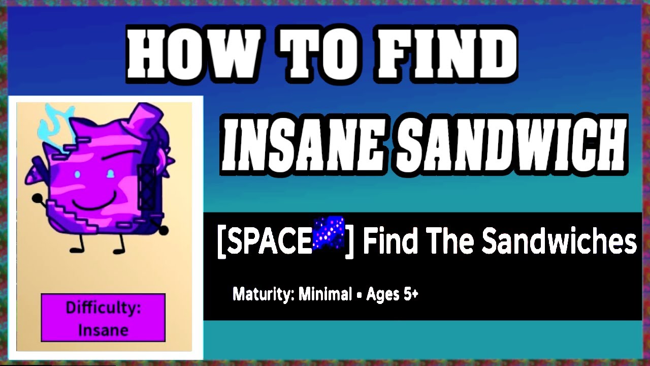How To Find INSANE SANDWICH in FIND THE SANDWICHES [walkthrough]