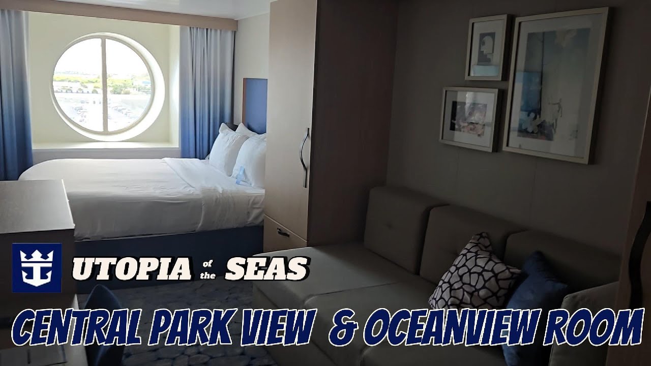 Central Park View vs. Oceanview Room Tour | Royal Caribbean Utopia of the Seas 🛳️