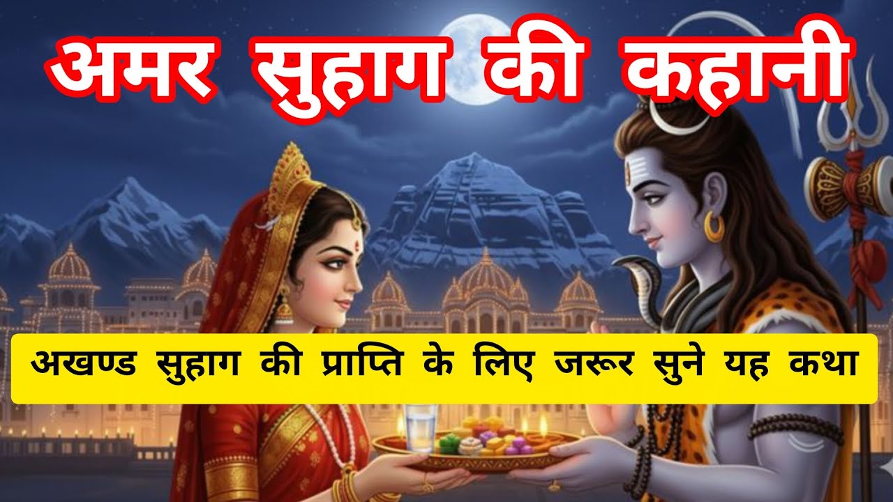 अमरसुहाग की कहानी/अखण्डसौभाग्य और माताका आशीर्वाद पाने के लिए जरूर सुने यह कथा#rajasthanibhaktisagar
